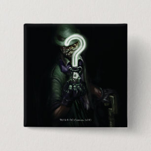 Badge Carré 5 Cm Illustration Riddler