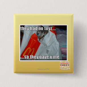 Badge Carré 5 Cm ils n'ont eu aucun toyz