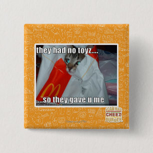 Badge Carré 5 Cm ils n'ont eu aucun toyz