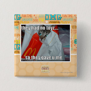 Badge Carré 5 Cm ils n'ont eu aucun toyz