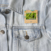 Badge Carré 5 Cm im dans l'herbe (En situation)