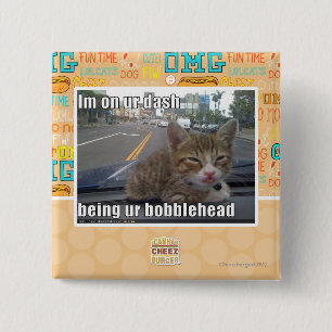 Badge Carré 5 Cm Im sur le tiret d'ur