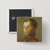 Badge Carré 5 Cm Image d'un garçon, 1875 (Devant & derrière)