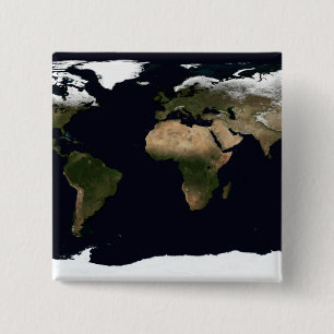 Badge Carré 5 Cm Image globale de notre monde