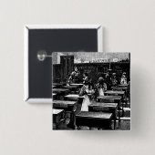 Badge Carré 5 Cm Image historique de la classe (Devant & derrière)