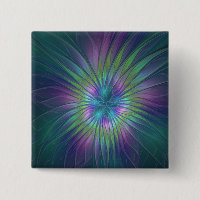 Imaginaire brillant coloré Fleur Abstrait Fractal