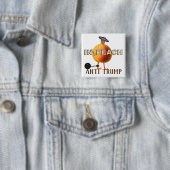 Badge Carré 5 Cm Impeach / Anti Trump, (En situation)