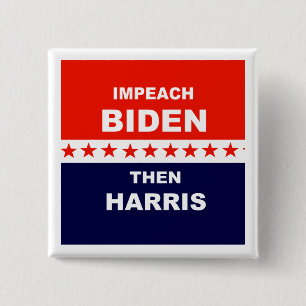 Badge Carré 5 Cm Impeindre Biden Than Harris