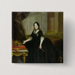 Badge Carré 5 Cm Impératrice de Maria Theresa de l'Autriche