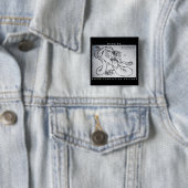 Badge Carré 5 Cm Impression de blocs (En situation)