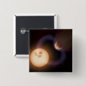 Badge Carré 5 Cm Impression d'un artiste 2 (Devant & derrière)