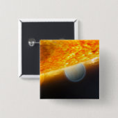 Badge Carré 5 Cm Impression d'un artiste 3 (Devant & derrière)