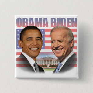 Badge Carré 5 Cm Inauguration d'Obama Biden