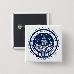 Badge Carré 5 Cm Inauguration du logo inaugural du président Biden