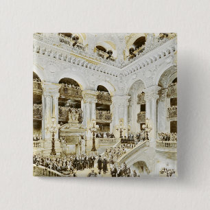 Badge Carré 5 Cm Inauguration du théatre de l'opéra de Paris