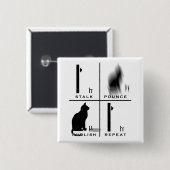 Badge Carré 5 Cm Incantation de LabKitty (Devant & derrière)
