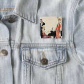 Badge Carré 5 Cm Incantation, illustration pour 'Gazette du Bon (En situation)