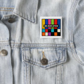BADGE CARRÉ 5 CM INCROYABLE AUCUNE INDICATION (En situation)