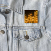 Badge Carré 5 Cm INDE, Karnataka, Mysore : Palais de Majaraja (b.2 (En situation)