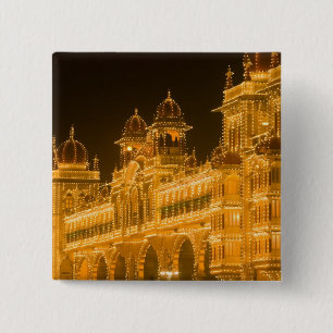 Badge Carré 5 Cm INDE, Karnataka, Mysore : Palais du Majaraja (b. 2