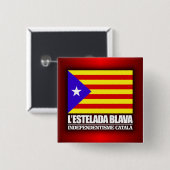 Badge Carré 5 Cm Indépendance catalane (Devant & derrière)