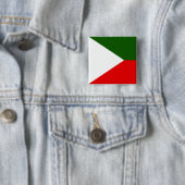 Badge Carré 5 Cm Indépendant du Cachemire, drapeau de l'Inde (En situation)