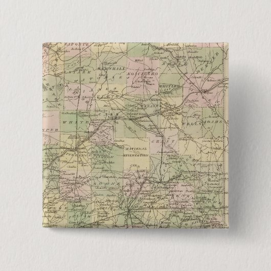 Badge Carré 5 Cm Indiana 3 (Devant)