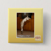 Badge Carré 5 Cm Indicateur 3 invisible (Devant)