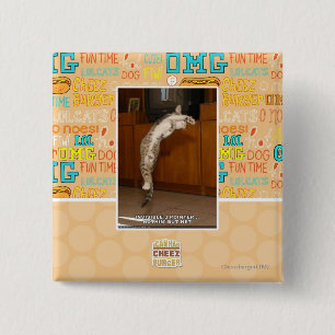 Badge Carré 5 Cm Indicateur 3 invisible