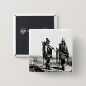 Badge Carré 5 Cm Indiens de Charrua (Devant & derrière)