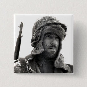 Badge Carré 5 Cm Infantryman américain 2ème guerre mondiale