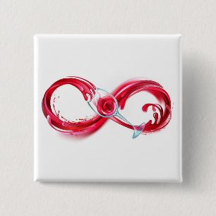 Badge Carré 5 Cm Infinity
