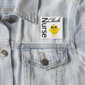 Badge Carré 5 Cm infirmière poussette (En situation)