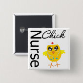 Badge Carré 5 Cm infirmière poussette (Devant & derrière)