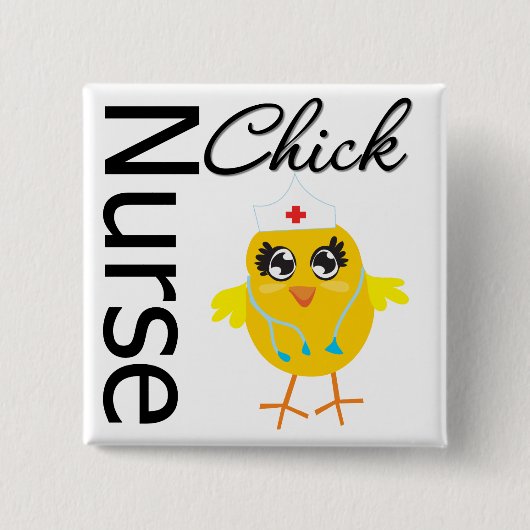 Badge Carré 5 Cm infirmière poussette (Devant)