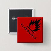 Badge Carré 5 Cm inflammable (Devant & derrière)