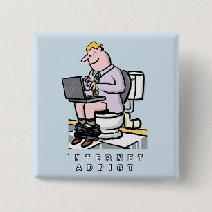 Badge Carré 5 Cm Informatique, Internet et médias sociaux