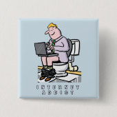 Badge Carré 5 Cm Informatique, Internet et médias sociaux (Devant)