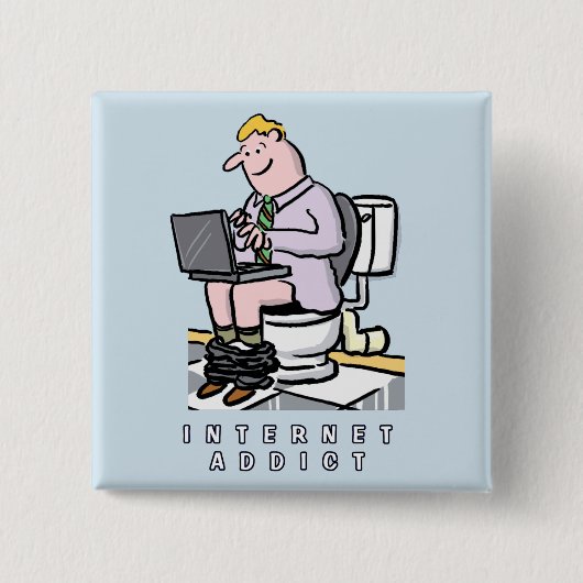 Badge Carré 5 Cm Informatique, Internet et médias sociaux (Devant)