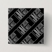 Badge Carré 5 Cm Initiales modernes avec nom Monogram Motif (Devant)