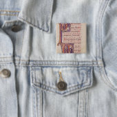 Badge Carré 5 Cm Initiales 'P de Historiated (En situation)