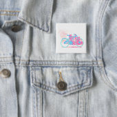 Badge Carré 5 Cm Insigne de conception de bicyclette (En situation)