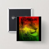 Badge Carré 5 Cm Insigne de Rastafari (Devant & derrière)