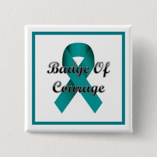 Badge Carré 5 Cm Insigne du courage (Devant)
