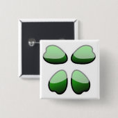 Badge Carré 5 Cm insigne du logo 4chan (Devant & derrière)