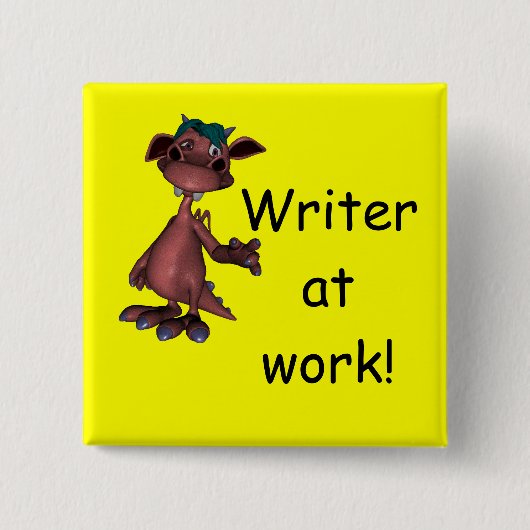 Badge Carré 5 Cm Insigne élémentaire de bouton d'école primaire (Devant)