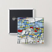 Badge Carré 5 Cm Insigne génial d'art (Devant & derrière)