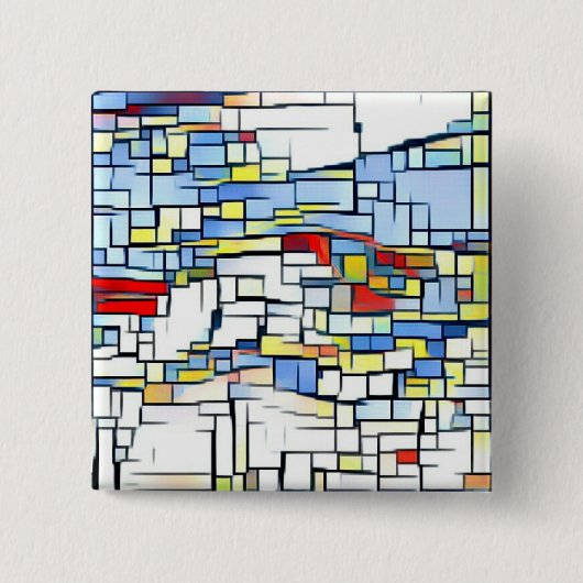 Badge Carré 5 Cm Insigne génial d'art (Devant)