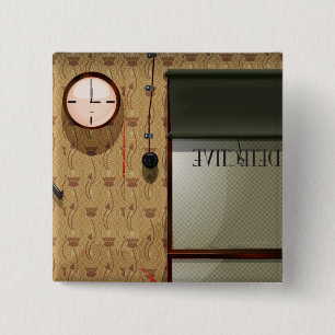 Badge Carré 5 Cm Inspecteur