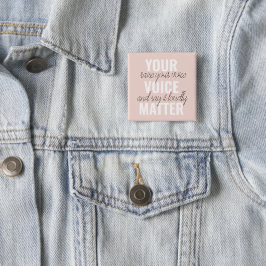 Badge Carré 5 Cm Inspirer votre vocabulaire Motivation Citation (En situation)